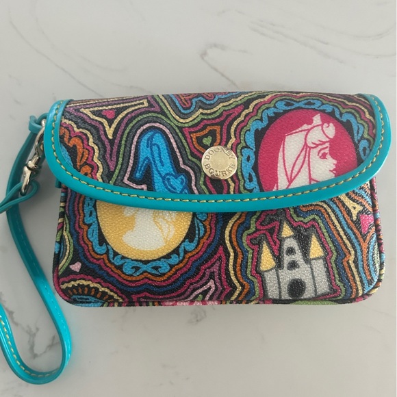 Dooney & Bourke x Disney Parks Pebbled Leather Princess Wristlet – Like New - Picture 3 of 13